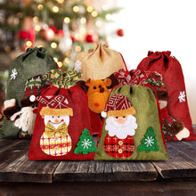 将图片加载到图库查看器，5-Pack: Drawstring Christmas Bags
