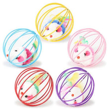 Load image into Gallery viewer, 5-Pack: Pet Cat Kitten Playing Mouse Ball Cage
