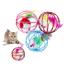 Load image into Gallery viewer, 5-Pack: Pet Cat Kitten Playing Mouse Ball Cage
