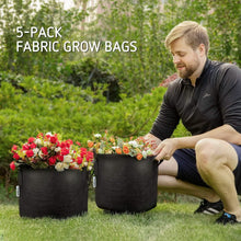 Load image into Gallery viewer, 5-Pack: Plant Grow Bags
