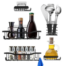 Load image into Gallery viewer, 5-Pack: Shower Caddy Shelves with 18 Inbuilt Hooks
