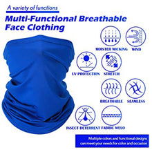 Load image into Gallery viewer, 5-Pack: Unisex Moisture Wicking Gaiter Face Neck Scarf Bandanna

