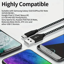 将图片加载到图库查看器，5-Pack: USB Type-C Fast Charging Cable
