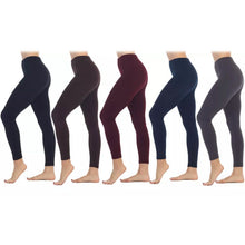 将图片加载到图库查看器，5-Pack: Women's Premium Fleece-Lined Leggings
