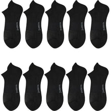 Load image into Gallery viewer, 5-Pairs: Casual Ankle Boat Socks With Towel Bottom
