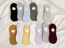 Load image into Gallery viewer, 5 Pairs Female Silicone non-slip invisible Socks Summer Solid Color Mesh Ankle Boat Socks Female Cotton Slipper No show Socks For Women
