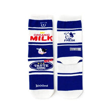 Load image into Gallery viewer, Women's Colorful Cotton Socks Fruits Banana Avocado Lemon Egg Cookie Donuts Food Happy Color Socks
