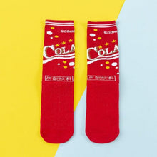 Load image into Gallery viewer, Women's Colorful Cotton Socks Fruits Banana Avocado Lemon Egg Cookie Donuts Food Happy Color Socks
