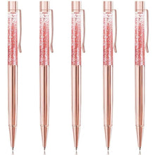将图片加载到图库查看器，5-Piece: Bling Dynamic Liquid Ballpoint Pens
