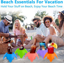 Load image into Gallery viewer, 5-Piece: Seaside Plastic Beach Cup Holder
