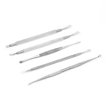 Load image into Gallery viewer, 5-Piece Set: Blackhead Remover Kit Stainless Steel Popping Zit Remover

