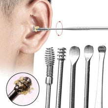 将图片加载到图库查看器，5-Piece: Stainless Steel Earpick Set

