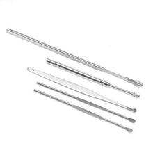 将图片加载到图库查看器，5-Piece: Stainless Steel Earpick Set

