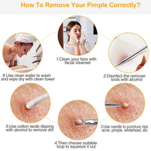 Load image into Gallery viewer, 5-Pieces Set: BlackHead Remover Kit Pimple Comedone Extractor Tool Set
