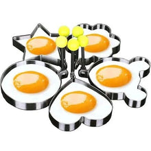 将图片加载到图库查看器，5-Pieces Set: Fried Egg Mold Pancake Rings Shaped
