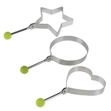 将图片加载到图库查看器，5-Pieces Set: Fried Egg Mold Pancake Rings Shaped
