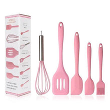 将图片加载到图库查看器，5-Pieces: Silicone Cooking Utensils Sets
