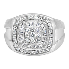 将图片加载到图库查看器，14K White Gold Men's 1 CTTW Diamond Band Ring
