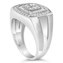 将图片加载到图库查看器，14K White Gold Men's 1 CTTW Diamond Band Ring

