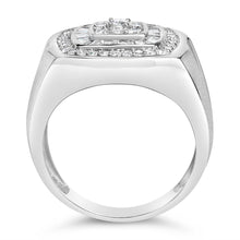 将图片加载到图库查看器，14K White Gold Men's 1 CTTW Diamond Band Ring
