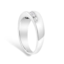 Load image into Gallery viewer, Men's.925 Sterling Silver 1/2 Cttw Diamond 9 Stone Band Ring - Size 10
