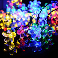 Load image into Gallery viewer, 50 LED Fairy Flower Blossom Solar String Lights
