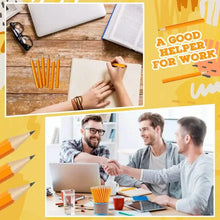 将图片加载到图库查看器，50-Pieces: 3.5" Hexagonal Golf Pencils - HB Yellow, Pre-Sharpened

