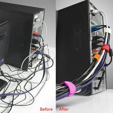 Load image into Gallery viewer, 50-Pieces: Cable Ties Reusable Fastening Wire Organizer Cord Rope Holder 7 Inch
