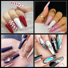 将图片加载到图库查看器，500-Piece: Long False Finger Nails

