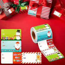Load image into Gallery viewer, 500-Pieces/Roll: Self Adhesive Tags Christmas Tags
