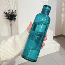 Load image into Gallery viewer, 500ml Glass Water Bottle with Time Marker Transparent Milk Cup Outdoor Sports Portable Leakproof Drink Bottle with Cup Sets Water Bottle Leak-proof Time Scale Print Transparent High  Bottle for Office Water Bottle
