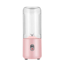 Load image into Gallery viewer, 500Ml Portable Blender 6 Blades Usb Rechargeable Fresh Fruit Juice Mixer Electric Shake Cup Cute Blender Smoothie Ice Crush Cup Electric Juicer Machines Stainless Steel Blade for Smoothies Lemon Orange Lime Fruit USB Rechargeable Mixer
