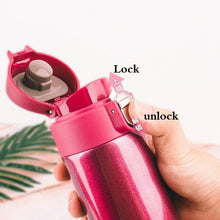 Load image into Gallery viewer, 500ML Stainless Steel Bouncing Cover Vacuum Flask Thermos Cup Coffee Tea Milk Bottle vacuum flask 500ml Stainless Steel Water Bottle Leak-Proof Bounce Cover Home Office Water Bottle
