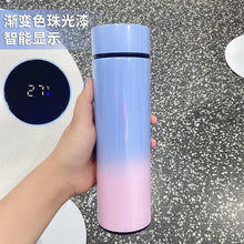 Load image into Gallery viewer, 500ml Stainless Steel Intelligent Insulation Water Bottle Vacuum Bottle Insulation Touch Intelligent Temperature Display  Intelligent Touch Display Temperature 304 Stainless Steel Thermos Water Bottle
