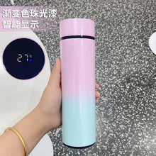 Load image into Gallery viewer, 500ml Stainless Steel Intelligent Insulation Water Bottle Vacuum Bottle Insulation Touch Intelligent Temperature Display  Intelligent Touch Display Temperature 304 Stainless Steel Thermos Water Bottle
