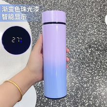 Load image into Gallery viewer, 500ml Stainless Steel Intelligent Insulation Water Bottle Vacuum Bottle Insulation Touch Intelligent Temperature Display  Intelligent Touch Display Temperature 304 Stainless Steel Thermos Water Bottle
