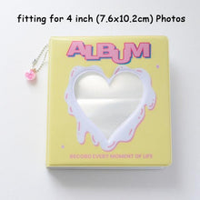 Load image into Gallery viewer, 50/100 Pockets Photo Album Hollow Heart Mini Photocard Holder 4/6 Inches Card Binder &amp; Stickers Storage Business Card Bag Polaroid Book Album Gifts For Valentines Day
