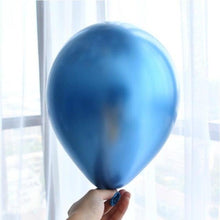 Load image into Gallery viewer, 50/100pcs Metallic Latex 5/10/12 Inch Gold Silver Chrome Birthday Balloons With Accessories For Christmas And Party Decorations Wedding Decorations
