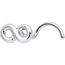 将图片加载到图库查看器，20G Gleaming Infinity Symbol Nose Screw
