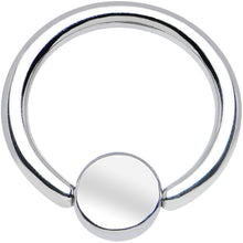 Load image into Gallery viewer, 16G 5/16 BCR Steel Captive Ring 4mm Flat Disc
