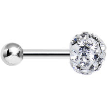 Load image into Gallery viewer, 16G Clear Ferido Crystal Tragus Cartilage Earring 5mm Top
