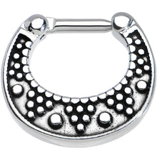 Load image into Gallery viewer, 14G 5/16 Stainless Steel Aztec Wonders Septum Clicker
