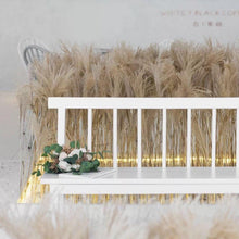 将图片加载到图库查看器，50Pcs/Bunch 50cm Natural Phragmites Reed Flowers Bulrush Bouquet Big Dried Pampas Grass Wedding Decoration Home Fall Decor
