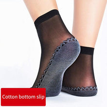 Load image into Gallery viewer, 5/10 Pairs New Summer Velvet Silk Women Socks Pack Cotton Bottom Soft Fashion Ultrathin Breathable Transparent Socks Set
