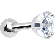 Load image into Gallery viewer, 4mm Clear Cubic Zirconia Round Tragus Cartilage Earring
