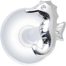 Load image into Gallery viewer, 925 Sterling Silver Clear Tropical Seahorse Push-In Labret Monroe
