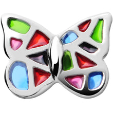 Load image into Gallery viewer, Silver 925 Multi Mosaic Butterfly Cartilage Tragus Earring
