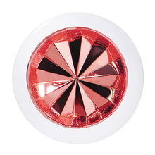 Load image into Gallery viewer, 0G White Acrylic Red Dual Flashy Tire Rim Cheater Plug

