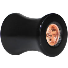 Load image into Gallery viewer, Black Acrylic Pink Flashy Tire Rim Saddle Plug 2G to 20mm
