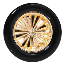 Load image into Gallery viewer, Black Acrylic Gold Flashy Tire Rim Saddle Plug 2G to 20mm
